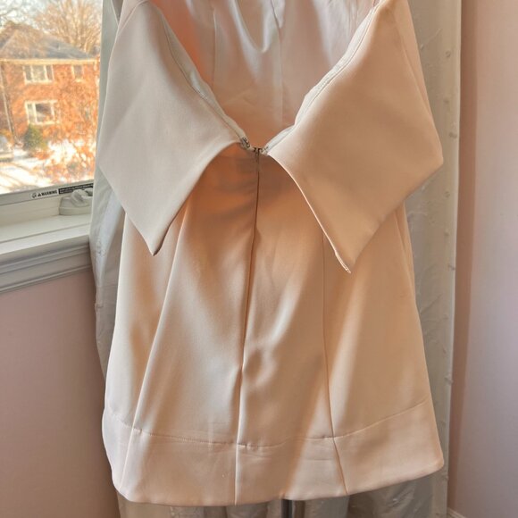 Rubber Ducky Short Strapless Cream Dress - Picture 3 of 5